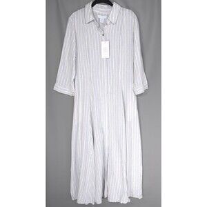 knee length dresses for ladies MARTHA STEWART 2pc Linen Blend Maxi Dress With Sweater Set – VinNews  Recommendations main image 0